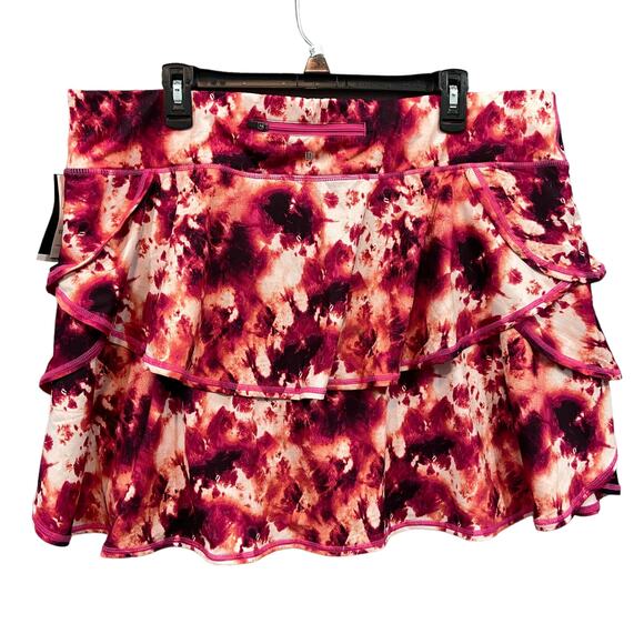Ideology Tie Dye  Ruffle Activewear Skorts Size 2X NWT - Picture 2 of 5